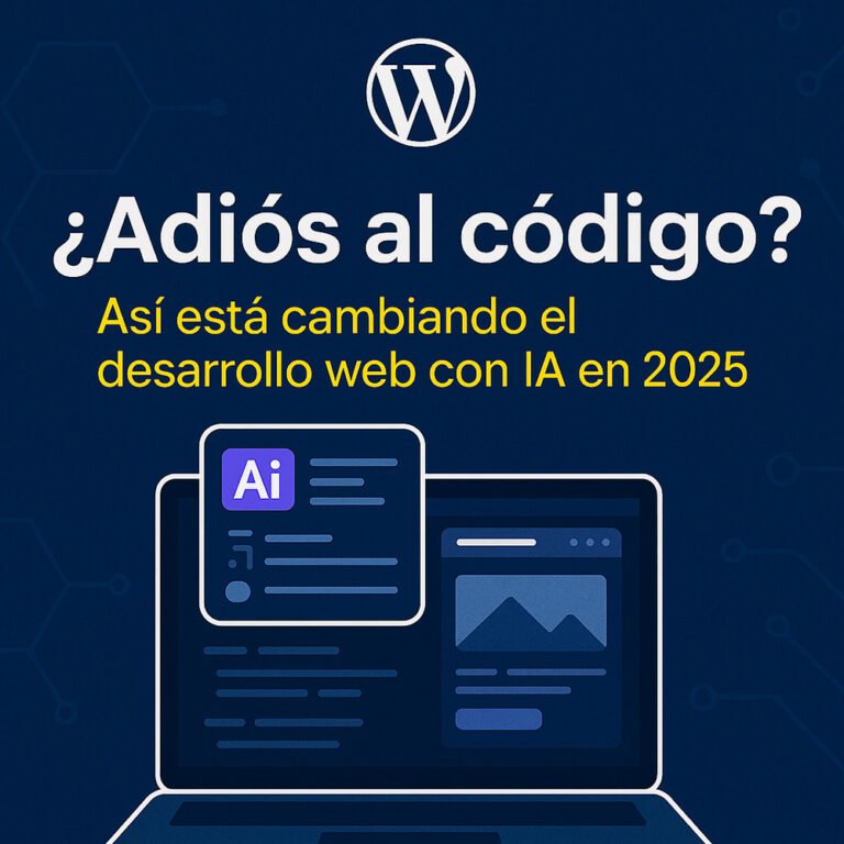 ¿Adiós al código? Cómo la IA está rediseñando el desarrollo web en 2025 1 paginas Web Ecuador