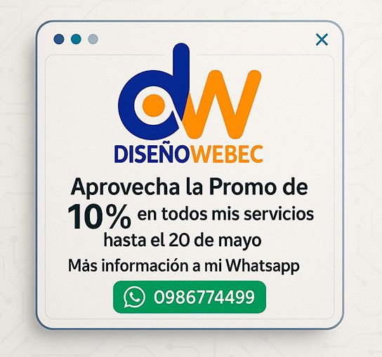 páginas web promo ecuador